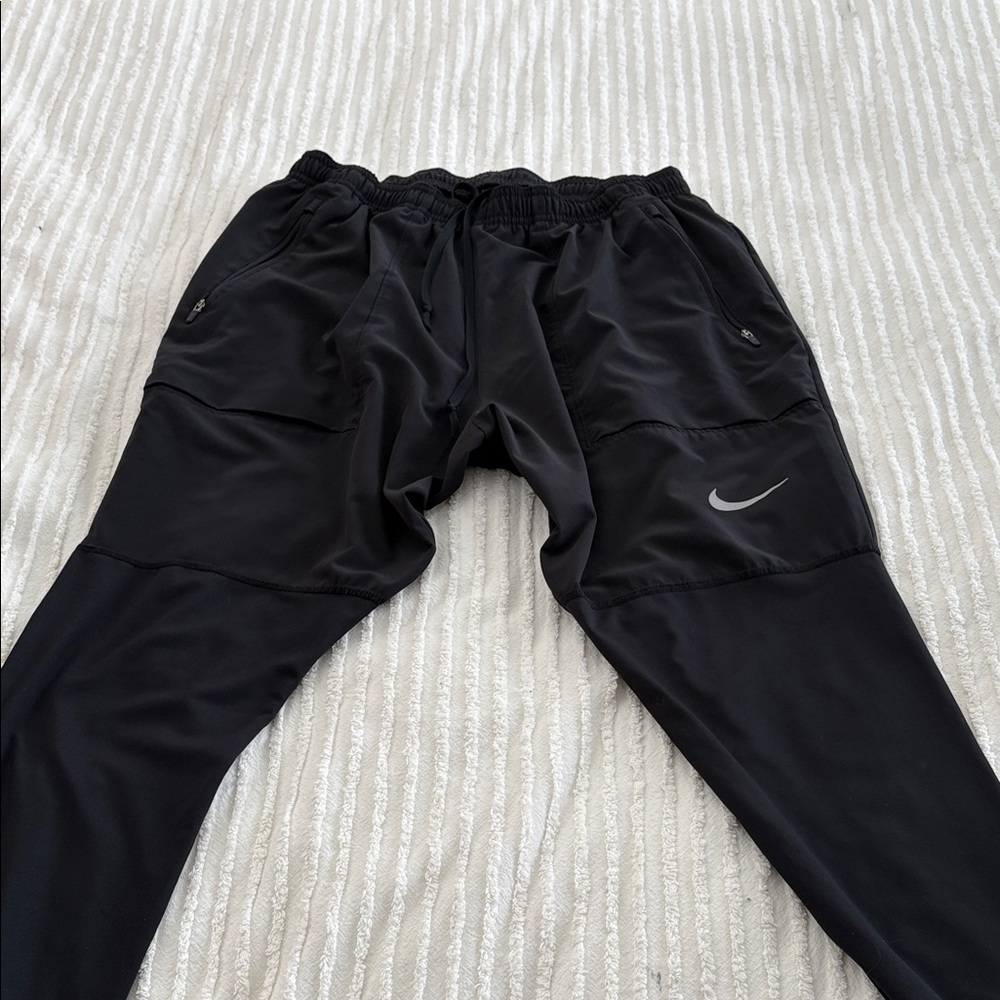 Nike Black Performance Track Pants with Reflective Swoosh